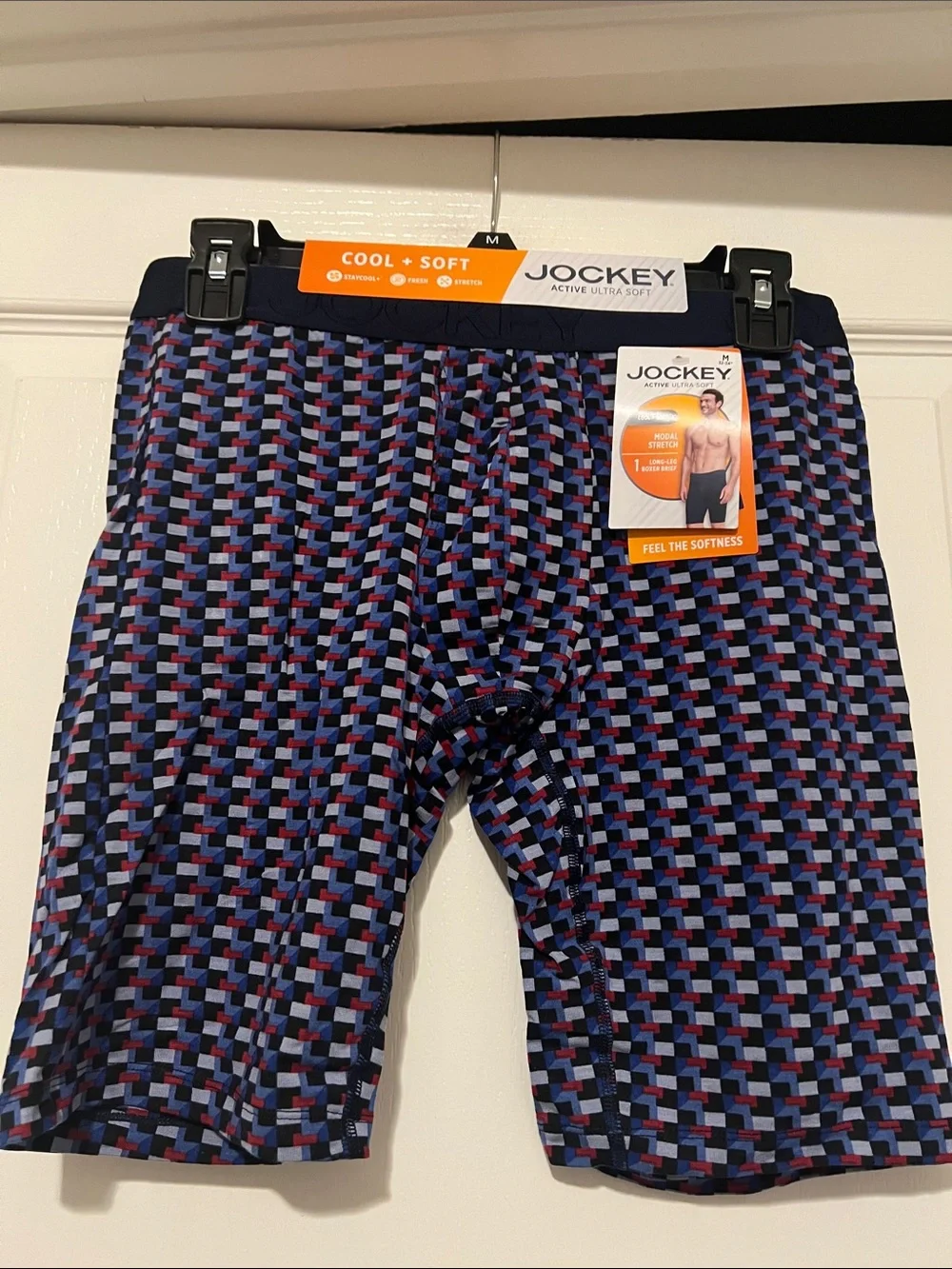 NWT JOCKEY active ultra soft long leg boxer briefs